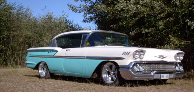 Bilar Chevrolet 1958 4d Ht Impala Convertible